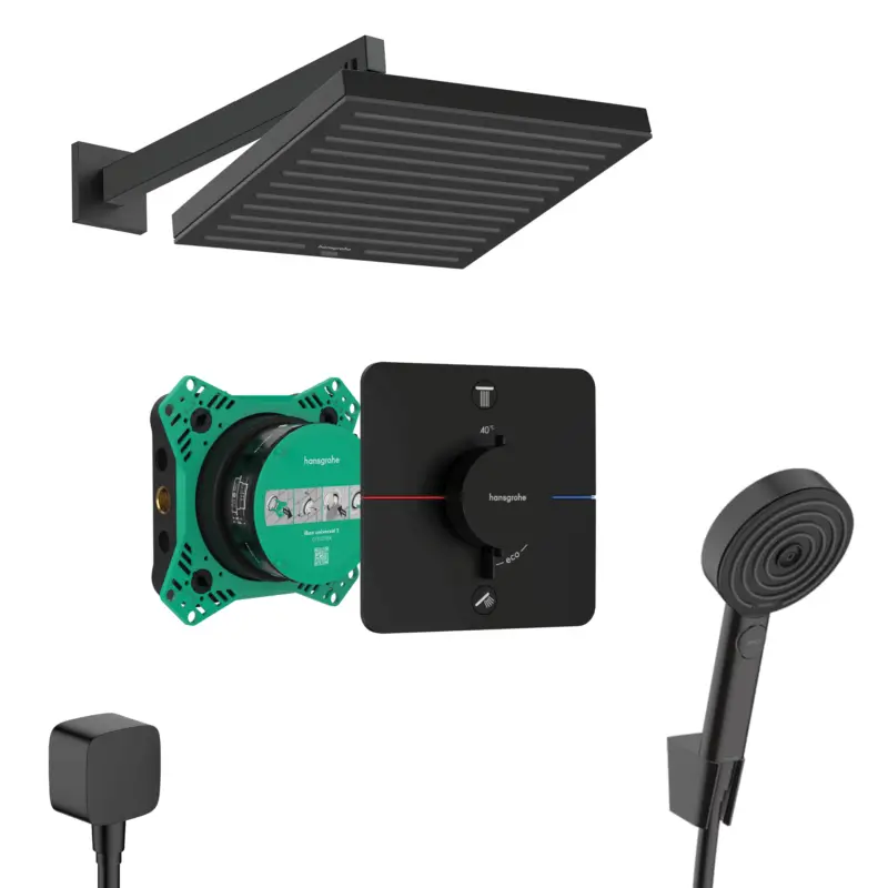 Angebot Hansgrohe ShowerSelect Comfort Unterputz Duschsystem Pulsify schwarz matt Pulsify E 260 und iBox