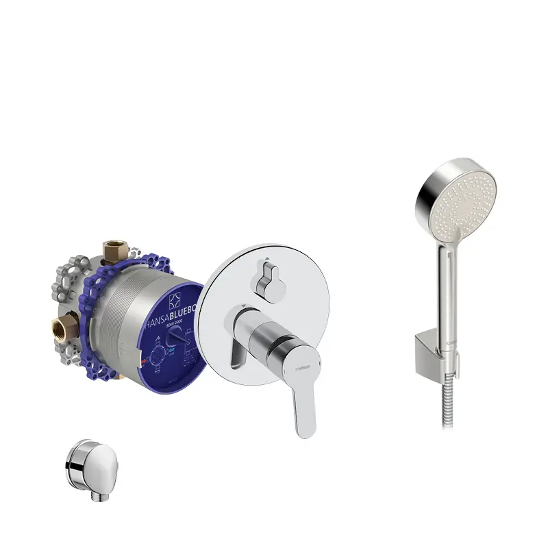 Angebot Hansa Primo Unterputz Armaturen Set mit Brauseset BasicJet und Bluebox