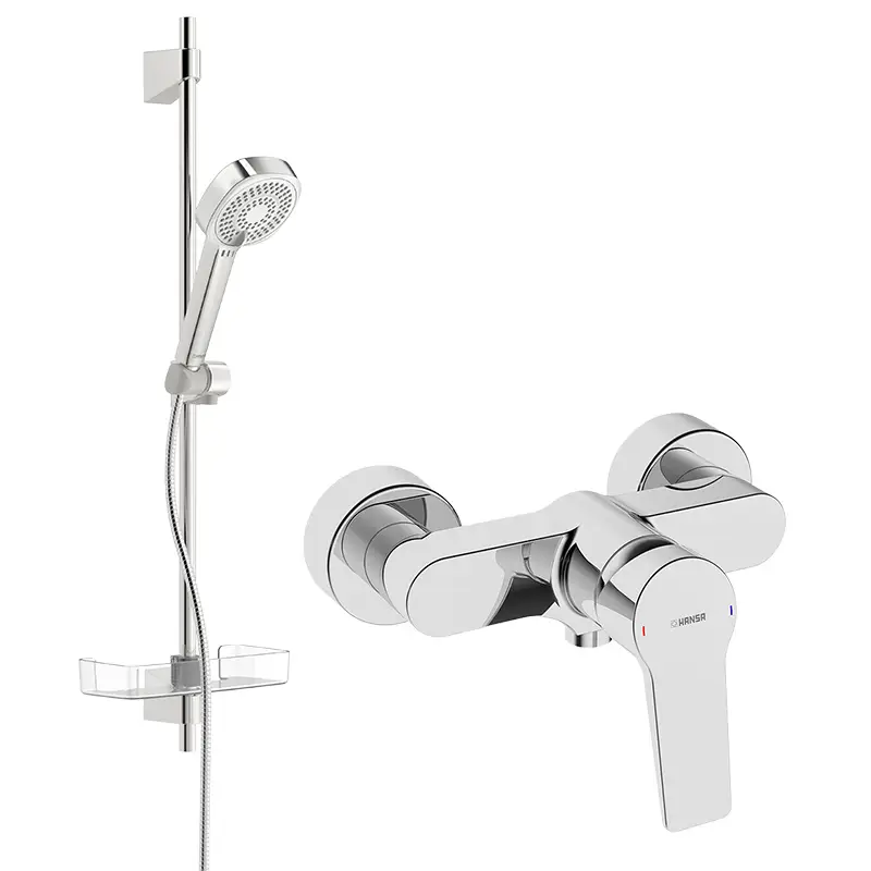 Hansa Twist Duscharmatur Set mit Basicjet-Style Duschsystem Preisreduziert