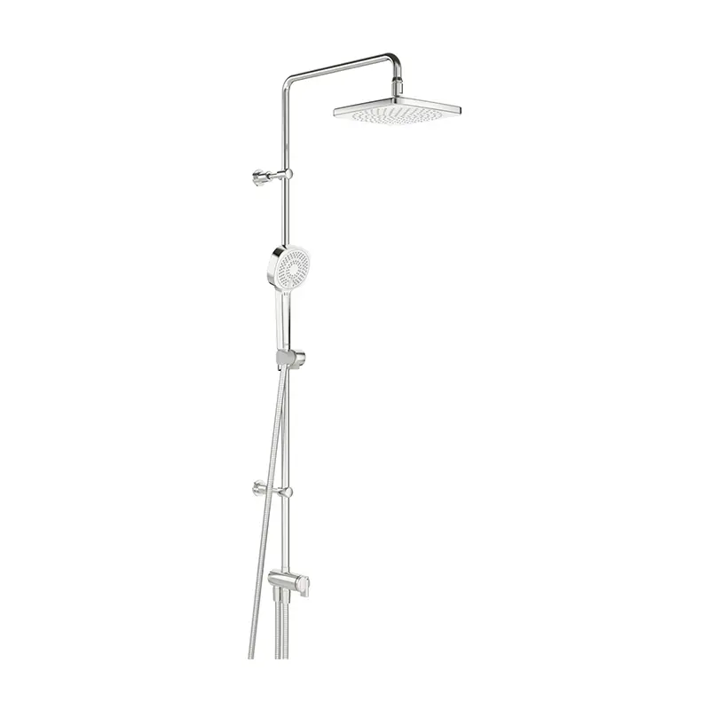 Preisreduziert Hansa Basicjet Duschsystem mit wasserführender Brausestange, mit flexiblen Anschlussschläuchen