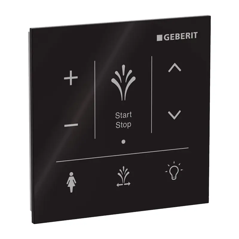 Bestpreis Geberit AquaClean Sela Wandbedienpanel schwarz/ Glas