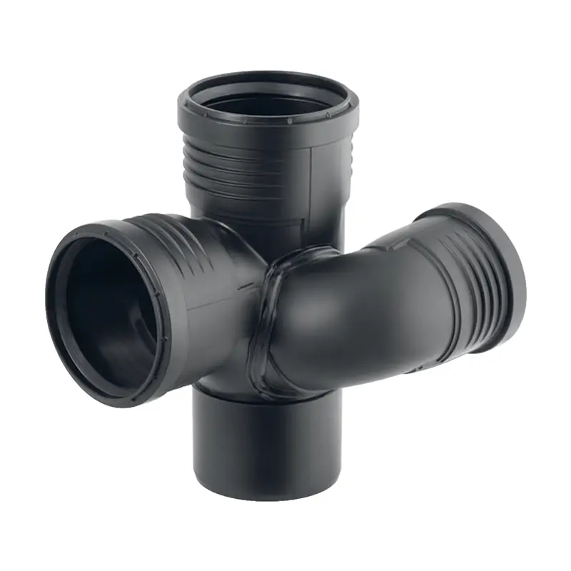 Geberit Silent-PP Schachtbogenabzweig 87,5Gr links d90/75/90 Neu