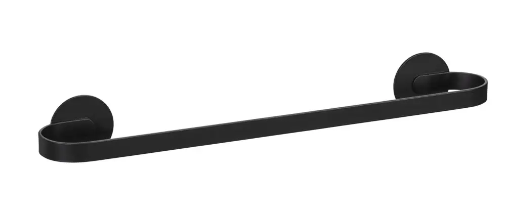 Wochenendangebot Turbo-Loc® Badetuchstange Uno Mod. Bivio Black matt, 40 cmaus Aluminium
