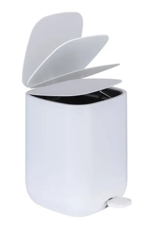 Gratis Versand Treteimer Mod. Davos, Weiß6,5 ltr.