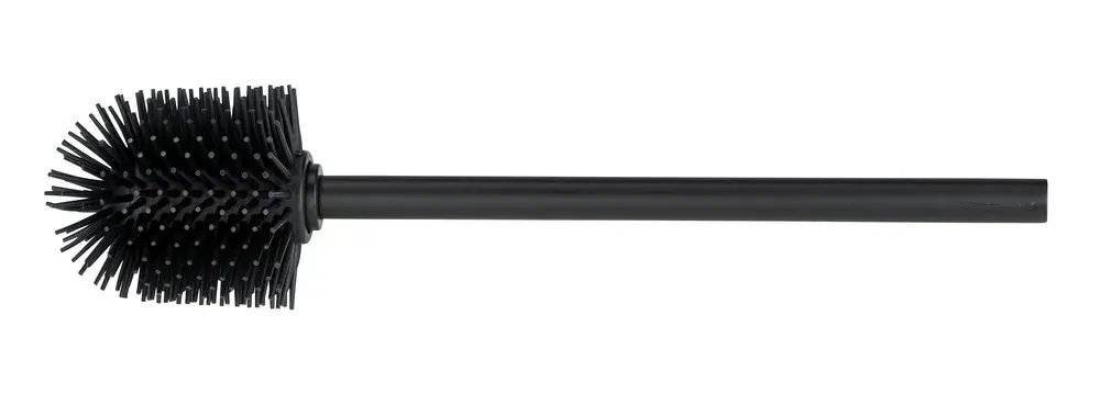 Top-Seller Silikon Ersatzbürste mit Stiel Schwarz Ø 8 cmauswechselbarer Silikon-Bürstenkopf