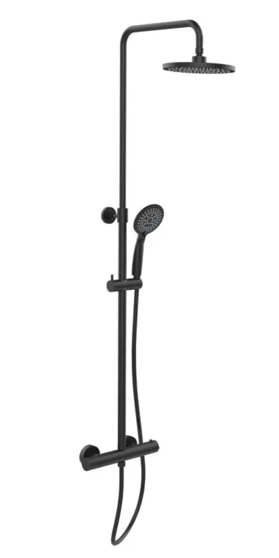 Top-Angebot Duschsystem Mod. Young Eco mit Armatur Schwarzinkl. 2 Watersaving Regulatoren