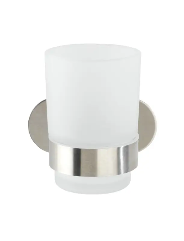 Turbo-Loc® Edelstahl Zahnputzbecherhalter Mod. Orea Uno MattBefestigen ohne bohren Neu Im Sortiment