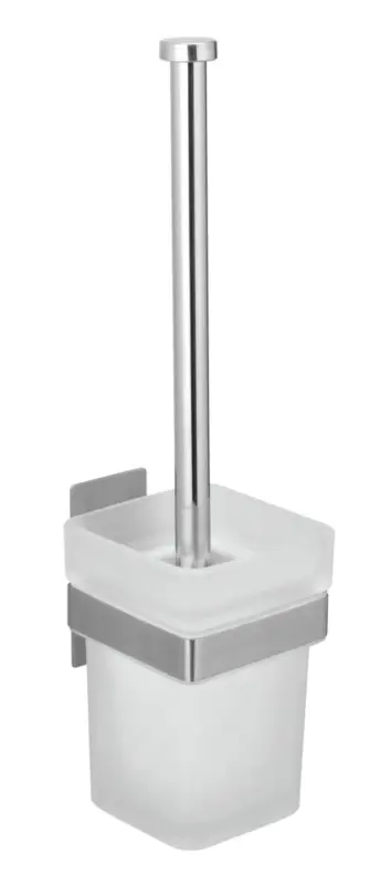 Turbo-Loc® WC-Garnitur Mod. Genova MattAbnehmbarer Behälter aus satiniertem Glas Beliebt