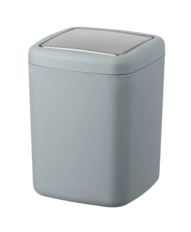 Schwingdeckeleimer Mod. Barcelona S GrauSpezialkunststoff, absolut bruchsicher, 3 Liter Gratis Versand