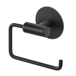 Heißes Angebot Toilettenpapierhalter Mod. MELETO Schwarzzum Kleben oder Bohren