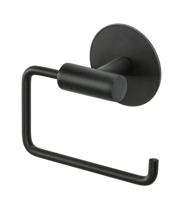 Heißes Angebot Toilettenpapierhalter Mod. MELETO Schwarzzum Kleben oder Bohren
