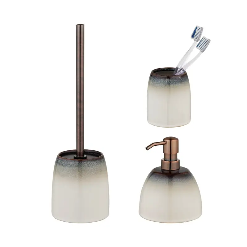 Keramik Bad-Accessoire Set Mod. OSTETO3-teilig Top-Preis