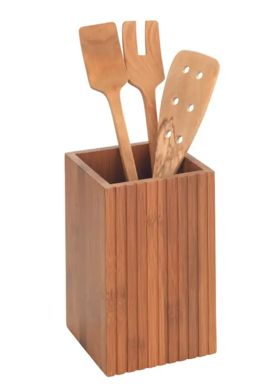 Markenware Utensilienhalter Mod. Meraaus geräuchertem Bambus