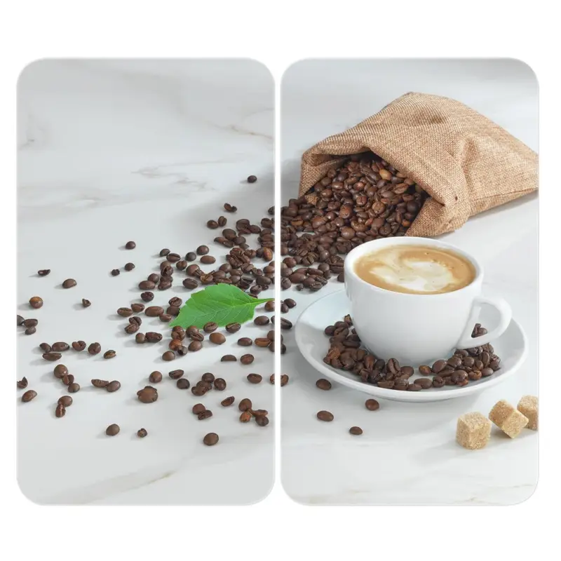 Sichere Zahlung Herdabdeckplatte Universal Mod. Café Aromatica, 2er Setfür alle Herdarten geeignet