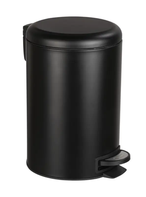 Treteimer Mod. Leman Easy Close Schwarz 12 Lmit herausnehmbarem Einsatz Neue Ware