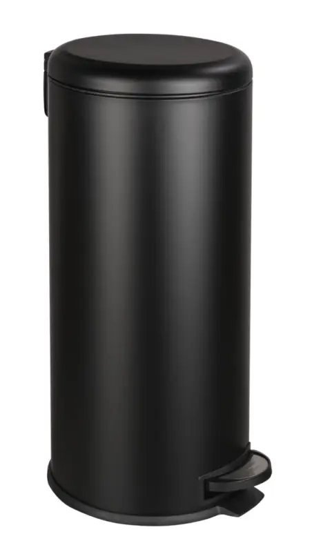 Treteimer Mod. Leman Easy Close Schwarz 30 Lmit herausnehmbarem Einsatz Neue Ware
