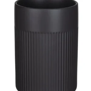 Utensilienhalter Mod. REFIA, schwarz, Keramik, 1.3L, Ø12x16,5 cmsanfte Riffelungen, stilvolles Design Markenprodukt