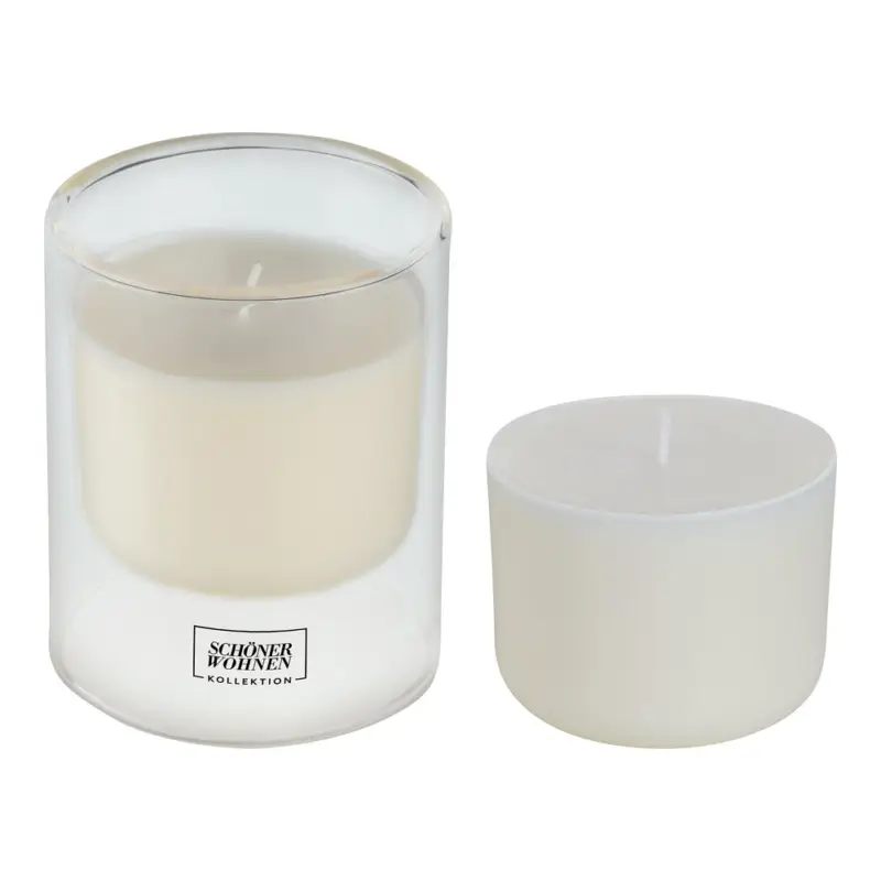 Schneller Versand Duftkerze mit Ersatzkerze Mod. Lemongrass LBrenndauer je 45 - 55 Stunden
