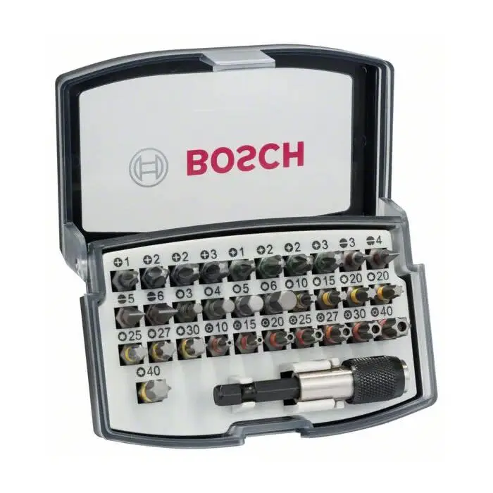 Bosch Schrauberbit-Satz 32-teilig mit Schnelluniversalhalter, PH, PZ, HEX, TX Neu