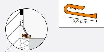 Kostenloser Versand Schlüter Designbase-SL-Z Dichtlippe 2,5 m für Edelstahlprofil