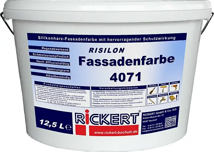 Rickert RISILON Fassadenfarbe 4071 12,5 ltr. Preiswert
