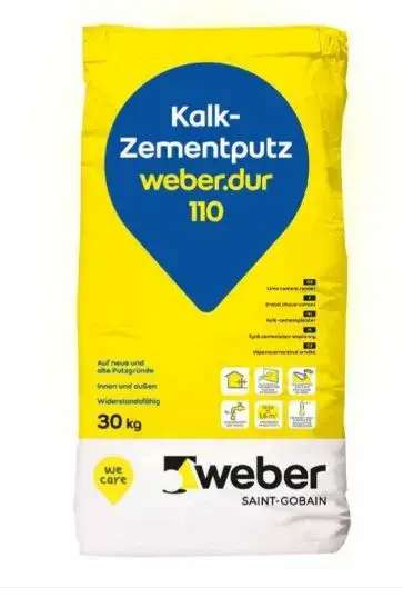 Sonderangebot weber.dur 110 Kalkzementputz 1 mm naturgrau