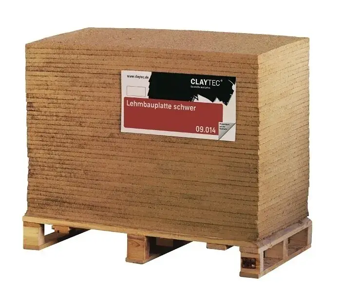 Markenware Claytec Lemix Lehmbauplatte schwer 125cm x 62,5 cm