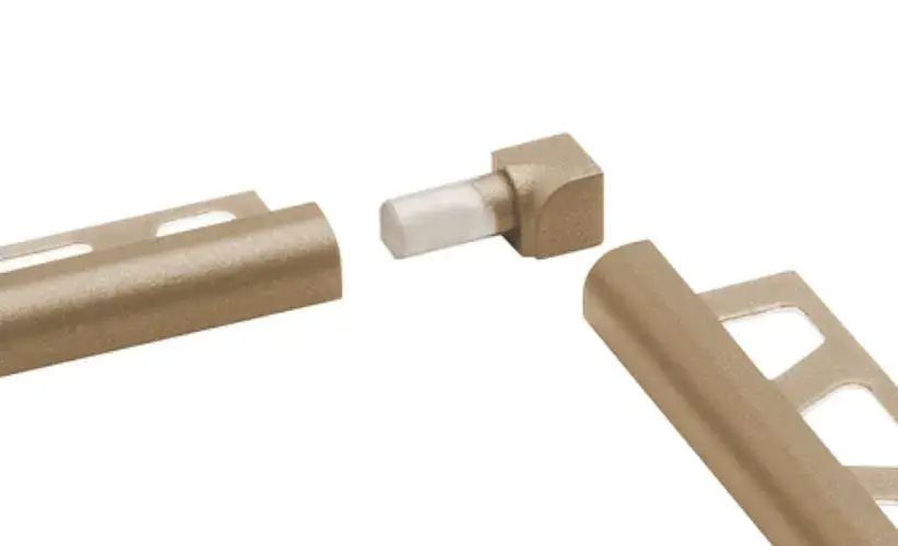Schlüter Rondec TSB Innenecke 90° Alu toskana beige strukturbeschichtet Gratis Versand