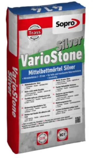 Rabatt Sopro VST 414 VarioStone MittelBettmörtel Silver 25 kg