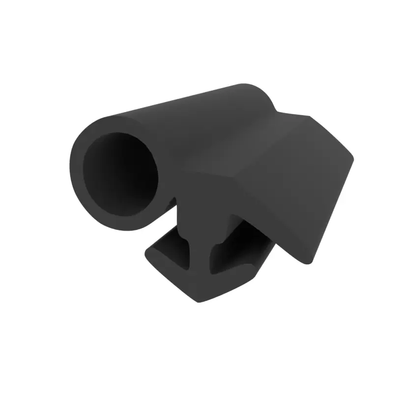Anschlagdichtung mit Schlauch für Fenster | 12,5 mm Breite | Farbe: schwarz Neu Im Sortiment