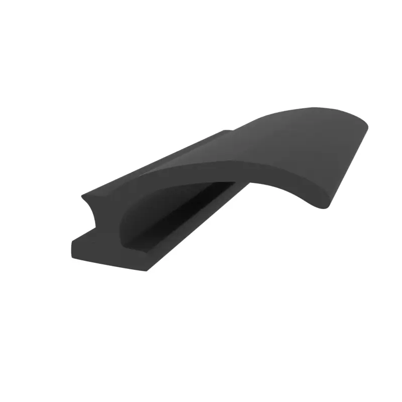 Zertifiziert Anschlagdichtung für Metallfenster | 4 mm Fußbreite | Farbe: schwarz