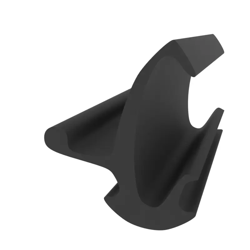 Anschlagdichtung mit Lippe und profiliertem Fuß | 9 mm Höhe | Farbe: schwarz Saisonangebot