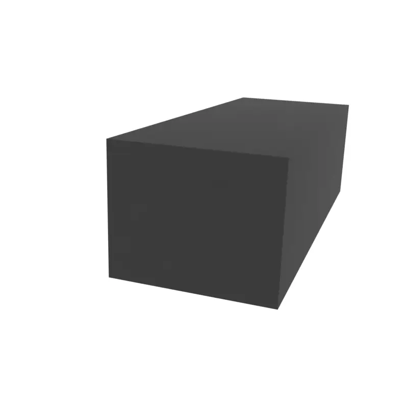 Moosgummidichtung vierkant | 12 mm Höhe | Farbe: schwarz Günstig