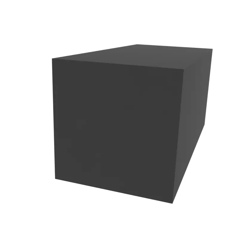 Moosgummidichtung vierkant | 18 mm Höhe | Farbe: schwarz Finale Aktion