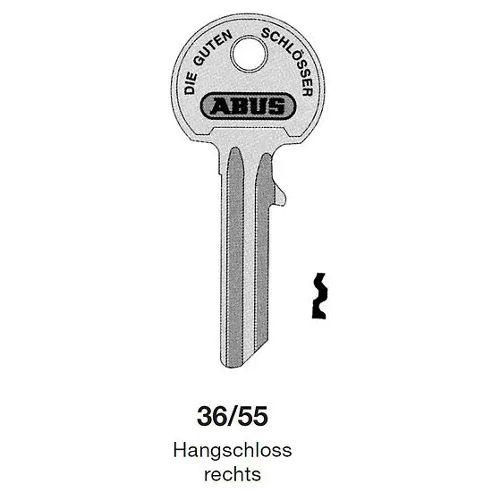 Schlüsselrohling ABUS 36/55 Geprüft