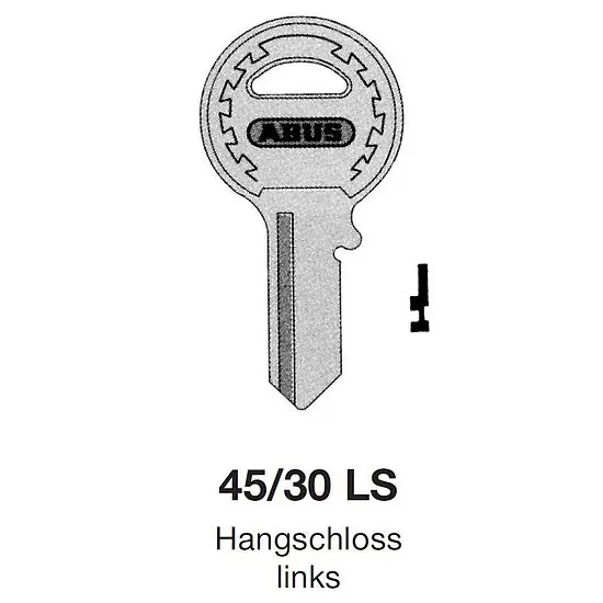 Saisonangebot Schlüsselrohling ABUS 45/30 LS