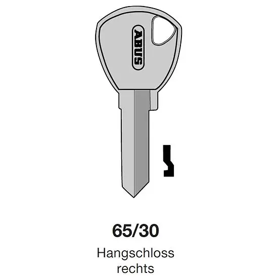 Schlüsselrohling ABUS 65/30 Neu Im Sortiment