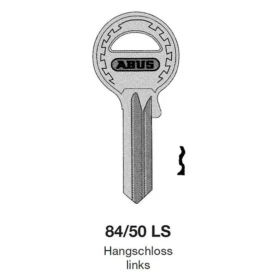 Sichere Zahlung Schlüsselrohling ABUS 84/50 LS