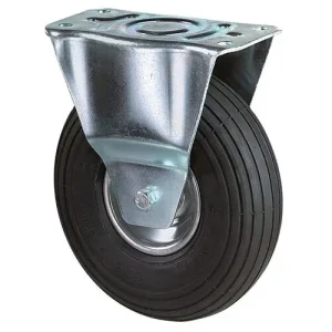 Schneller Versand Luftrad D.200mm Trgf.75kg Bockrolle m.Platte Rillenprofil