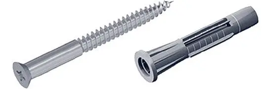 Neu Im Sortiment Schraubenset 11602 4,5x50mm Stahl,verzinkt m. Dübeln u. Schrauben