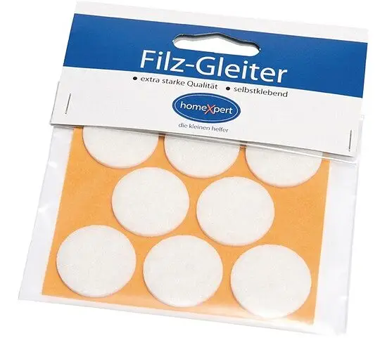 Filzgleiter 28mm Filz weiß selbstkl. Angebot