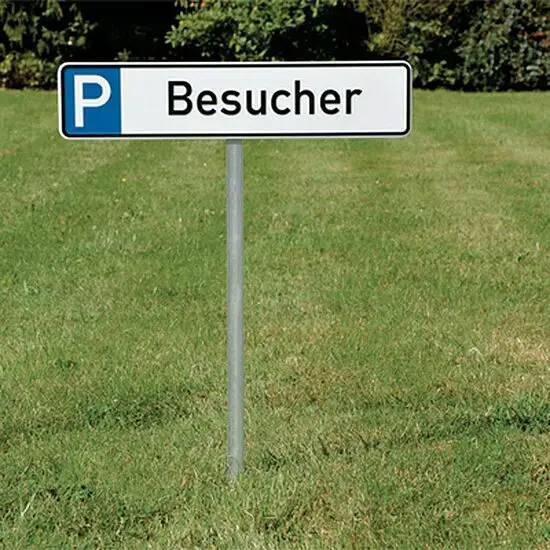Erdspieß mit Grundplatte für Parkplatzkennzeichen Neuheit