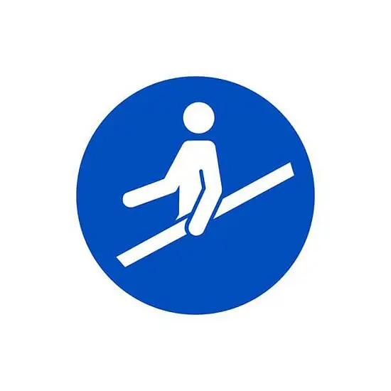 Direktkauf Gebotsschild, Handlauf benutzen M012 - ASR A1.3