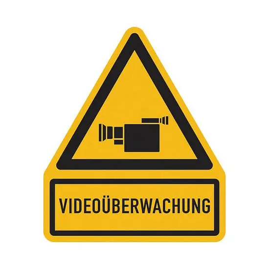 Meistverkauft Warnschild, Videoüberwachung