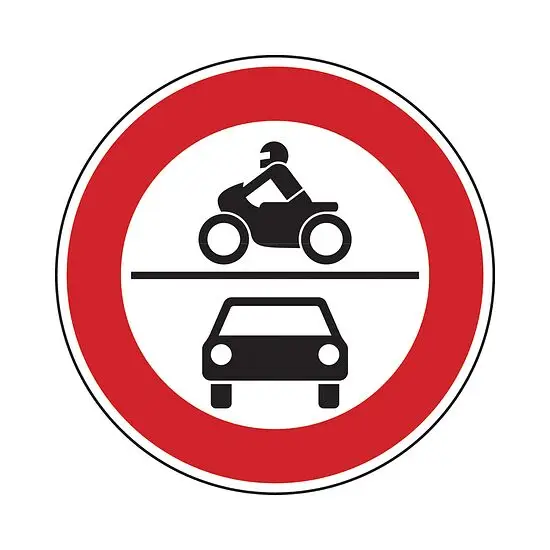 Verkehrszeichen - Verbot für Kraftfahrzeuge, Zeichen 260 Top-Angebot