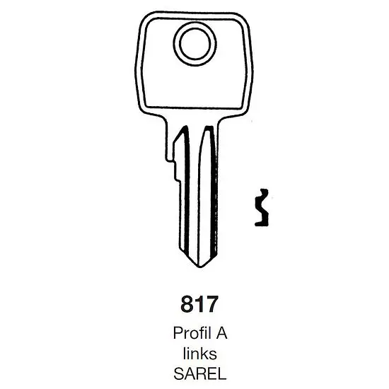 Geprüft Schlüsselrohling EURO LOCKS 817