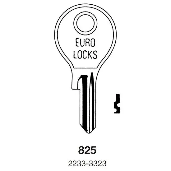 Schlüsselrohling EURO LOCKS 825 Schneller Versand