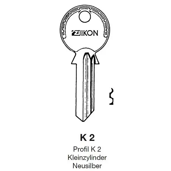 Neu Im Sortiment Schlüsselrohling IKON K 2