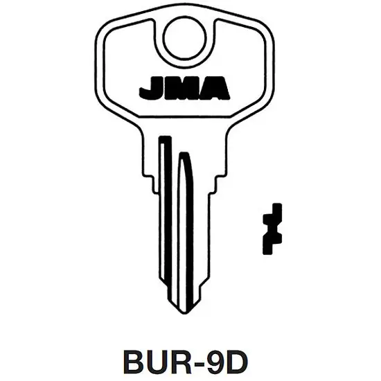 Schlüsselrohling JMA BUR-9D Neuheit