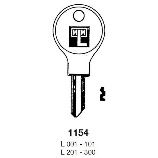 Markenprodukt Schlüsselrohling MLM 1154